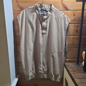 ZERO Heritage Golf Sleeveless Pullover Vest in Khaki XL D0300